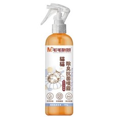 毛毛咪呀 貓咪除臭抗菌噴霧 無添加香精 貓咪專用除臭噴霧 250g, 透明色, 1個