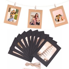 유유성안 종이액자 미니 페이퍼 프레임 10P 세트, 1개, 크레프트