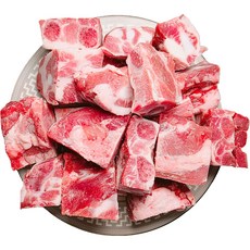 [행복미트] 돼지 스페어립 살 많는 돈갈비 3-5cm절단 찜용 탕용 2kg [당일발송], 1개