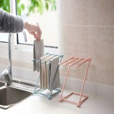 건조대 컵걸이 미니 주방 거치대 행주걸이 접이식 85837PC 1(ea), 그레이, FREE