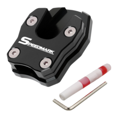 스피드마크 오토바이 사이드 스탠드 클립 범용 확장판 받침대, 블랙, 1개