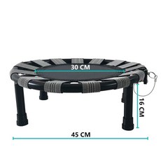 미니 트램폴린 접이식 초소형 점핑보드 운동 1인용 점핑, A. 진한 회색 양말 포함