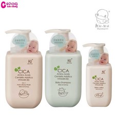 KUKU酷咕鴨 舒敏積雪草寶寶洗髮沐浴乳 舒敏積雪草寶寶洗髮精 舒敏積雪草寶寶乳液【六甲媽咪】, 1個, 洗髮精500ml