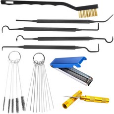 9Pc 카뷰레터 청소 도구 키트 용접 팁 토치 스테인리스 스틸 바늘 브러시 및 가 된 모터사이클 ATV 전기톱 잔디깎이 청소기