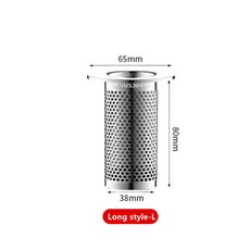 원형배수구망 스텐 욕조 트랩 마개 물마개 세면대 스틸 세망 지름 사이드 38짧은 파이프, Long styleL