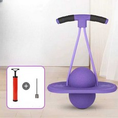 스카이콩콩 무소음 점핑볼 실내운동 밸런스공 유아체육 키성장 다이어트 썬베어 무선 점핑, 1개, 더블로프 점프볼-보라