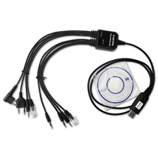 Baofeng Kenwood TYT Motorola AXU4100 Yaesu icom 워키 토키 라디오 자동차 CD 소프트웨어 용 8 in 1 USB, 01 8 in 1 Program Cable