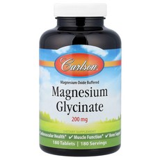 칼슨 킬레이트화 마그네슘 글리시네이트 200mg, 180정, 1개