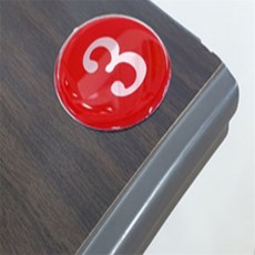 팡팡할인몰 에폭시 번호판 레드 1~50 번호스티커, 14