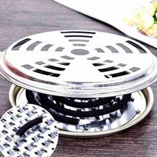 캠핑용품 야외활동 모기향연소기 야외모기향연소기 방충모기향거치대, 리싸이클 모기향연소기(랜덤발송)