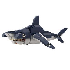 심해 바다 생물 샤크 상어 시리즈 조립 호환 빌딩 블록, 1개, 해머 상어 281PCS