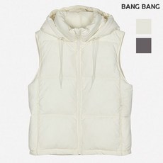 뱅뱅 여성 베이직 후드 패딩 조끼 NEL653 234994