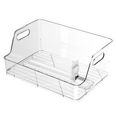 防傾倒書立收納盒 可推拉分格書本置物架 宿舍桌上辦公室桌面收納盒 大容量, 1個, 伸缩【收纳各类】透明