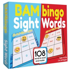 사이트워드(sight words) 빙고 게임 어린이를 위한 영어 읽기 어휘 배우기, Sight Words Level 1-2, 1개