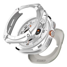 별다섯 갤럭시 워치 메탈 프레임 케이스 커버, 실버U