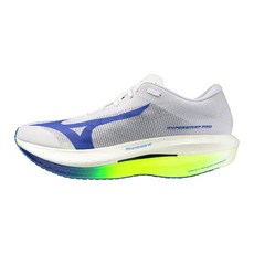미즈노 러닝화 하이퍼와프 프로 HYPERWARP PRO 화이트×블루×옐로우 26.5 cm 2E