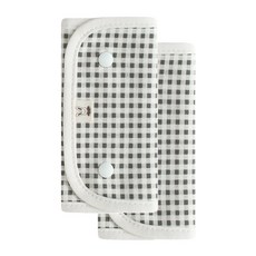 아기띠 커버 침받이 에르고 호환 힙시트 침패드 카시트 안전벨트 커버, 차콜체크 침받이, 1개