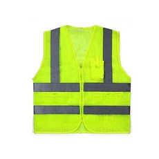 신호수조끼 안전조끼 천 형광 회색띠 XXL 안전요원조끼 작업조끼, 색상:0／0