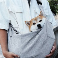 소형견 강아지 슬링백 크로스 강아지 이동가방 애견 산책 포대기 ksm+1004Rt, 옐로우