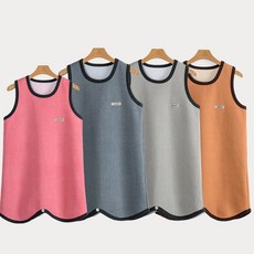 [미로아띠]피그먼트 주니어 수면조끼 보온 발열 기모 잠옷 아동 주니어 내복 실내복