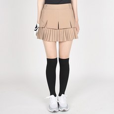 女款夏季2層褶皺百褶A字高爾夫裙褲裙