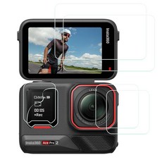 PCTC Insta360 에이스 프로 2용 액정보호필름 에이스 프로 2 렌즈 프로텍터 Insta360 에이스 프로 2 액세서리용 액정보호필름 + 강화 유리 렌즈 프로텍터 + 전