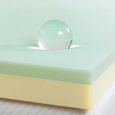 ZINUS 3.8cm 그린티 메모리폼 매트리스 토퍼 압력 완화 레이어 세르티PUR-US 인증 풀, 오리지널 박스, 10.2cm(4인치)