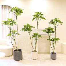 인테리어 거실 조화화분 개업식 인조나무 머니트리 파키라 3size, 1개, 140cm