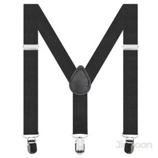 멜빵 어린이용 블랙 고정