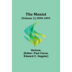 (영문도서) The Monist (Volume 1) 1890-1891 Paperback, Alpha Edition, English, 9789357912693