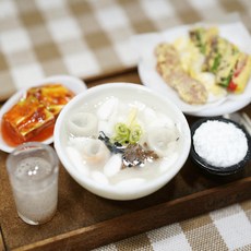MINI MISO 年糕餃子湯一桌餐微縮模型