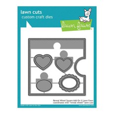 Lawn Cuts 맞춤형 공예 다이 리빌 휠 스퀘어 애드온 - LF1791, Lawn Cuts 맞춤형 공예 다이 리빌 휠 스퀘어 애