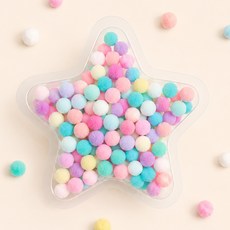 뮤즈 파스텔 퐁퐁이 / 폼폼이 뿅뿅이 칼라솜 솜방울, 1개, 10mmx1000개