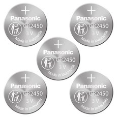 파나소닉 Panasonic CR2450 3V 리튬 건전지 1개입, 1개, 5개입