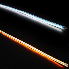 REXUS 초슬림(무빙)면발광 2Way 시그널 LED바 60cm, A. 초슬림(무빙)퓨어화이트+옐로우 60cm, 1개