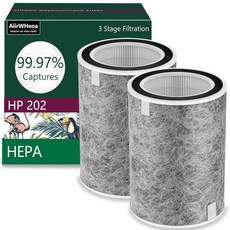 HP202 HP201 트루 헤파 공기 청정기 MAX 필터 Shark HP200 시리즈 HP202 HP201 HP232 HP302 및 HC502 부품 번호 HE2FKB, Shark HP202-2PK