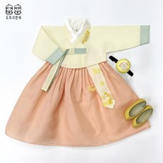 마카롱 고급 여아한복 (1호-15호) 어린이 돌한복 아기 아동한복