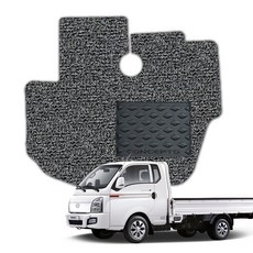 컨셉토 확장형 코일매트 포터 운전석1p (EV 디젤 LPG 공용), 브라운, 포터2