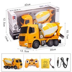 雙鷹遙控噴水消防車 遙控玩具 兒童消防車 噴水消防車 遙控工程車, 攪拌車,原配