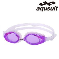 국내생산 아퀴스트 김서림방지 안티포그 수경 성인 아동 어린이 초등 물안경 실내수영장 생존수영용품 TG-1510, 퍼플크리아, 1개