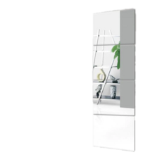 鏡子 全身鏡 穿衣鏡 立鏡 掛牆鏡 梳妝鏡 裝飾鏡 防爆鏡 網美鏡 壁掛鏡 玄關鏡 無框穿衣鏡 現貨 GD生活批發, 28*28cm*4片(附雙面膠+專用膠)