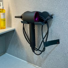 무타공 욕실 헤어 드라이기 거치대 그레이, 1, 본상품선택