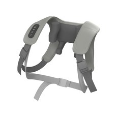 未來實驗室 免手持肩頸按摩背心 熱敷擬真按摩 親膚釋壓, 灰, MassaVest 肩胛釋壓背心