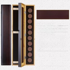 목줄 보관함 드리프트 채비함 다기능 민물낚시 붕어 태클, 로즈우드 3단 4면 55cm 자선 + 메인선