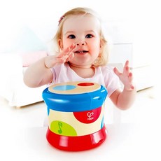 德國Hape 滾滾樂電子音樂鼓 (木製玩具/木頭玩具/彌月禮/生日禮), Multicolor, 1個