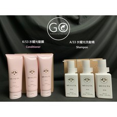 Mucota A/33 水耀光染後洗髮乳 250ml / K/53 水耀光染後髮膜 200g, 1個, A/33(洗) + K/53(潤)
