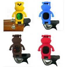 SWIFF 可愛卡通狗狗調音器 (附電池) 鬥牛犬夾式電子調音器 適用烏克麗麗/吉他/貝斯/小提琴, 咖啡, 1個