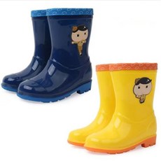 알파슈 엉덩이탐정 아동용 베이직 장화 (160cn~230cm) (옐로우 네이비 색상) (무료배송)