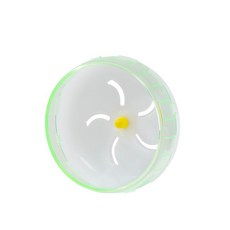 DC 倉鼠靜音跑輪, 4#水晶綠色【不含支架】,直徑12CM, 1個
