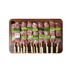 파닭꼬치 16꼬치 닭다리살 대용량 업소용 도매 캠핑 음식 수제꼬치 간식 안주, 1개, 640g